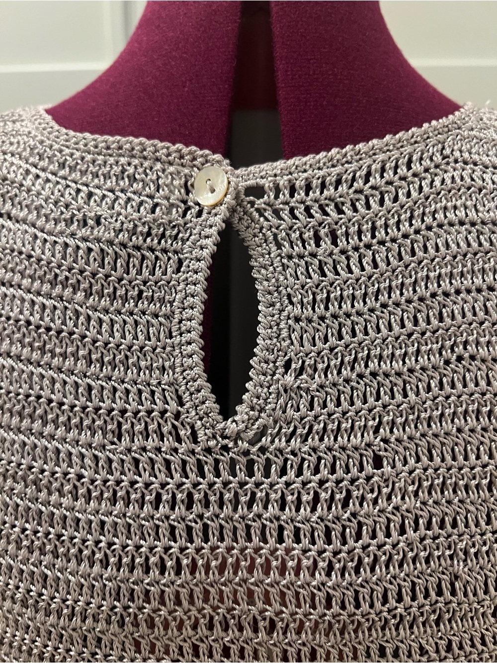 Vintage BLUEBERRY HILL 100% Rayon Sequined Beaded Knit Sleeveless Tank Top Sz L - Picture 6 of 9